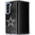 NFL Dallas Cowboys Black & White Galaxy Z Fold5 5G Clear Case
